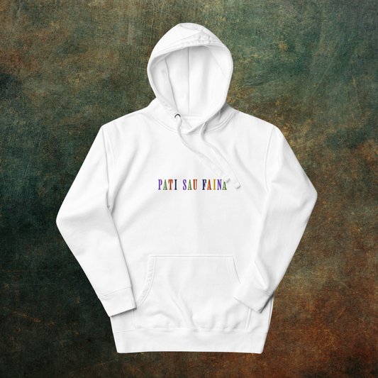 Siuvinėtas džemperis su gobtuvu PATI SAU FAINA